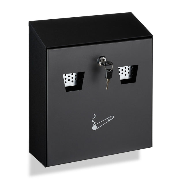 Wall ashtray for outdoor use