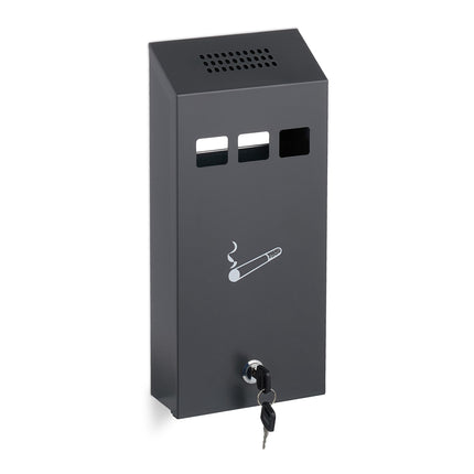Wall ashtray in anthracite