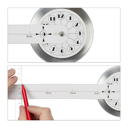Wall clock DIY with 3D numbers