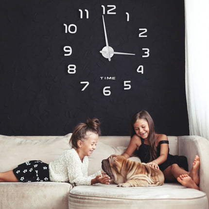 Wall clock DIY with 3D numbers