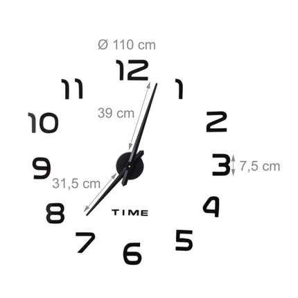 Wall clock DIY with 3D numbers
