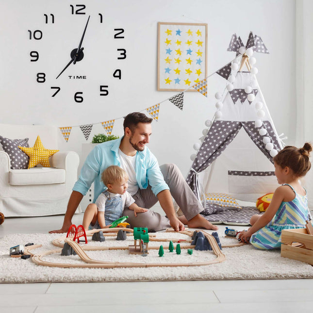 Wall clock DIY with 3D numbers