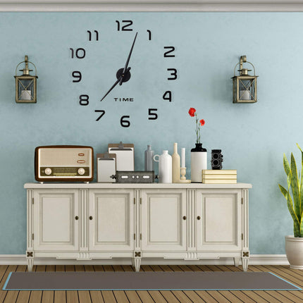Wall clock DIY with 3D numbers