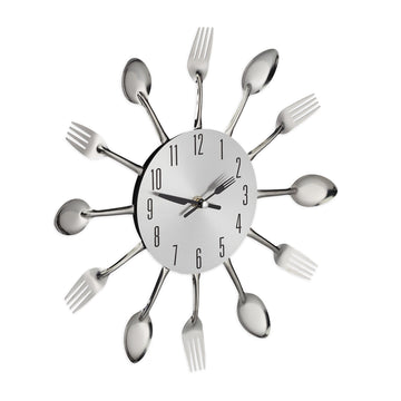 Wall clock cutlery