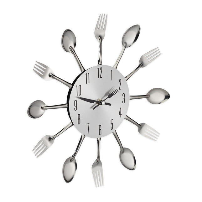 Wall clock cutlery
