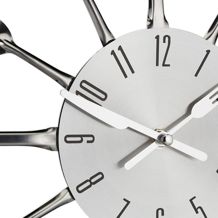 Wall clock cutlery