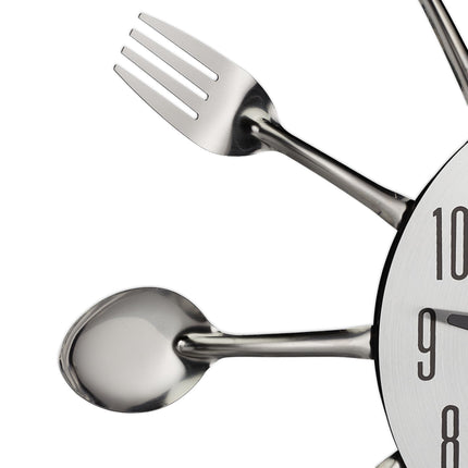 Wall clock cutlery