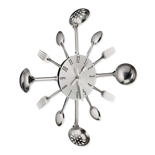 Wall clock cutlery