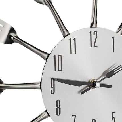 Wall clock cutlery