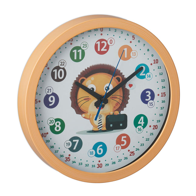 Wall clock for children "Lion