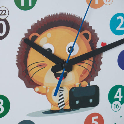 Wall clock for children "Lion