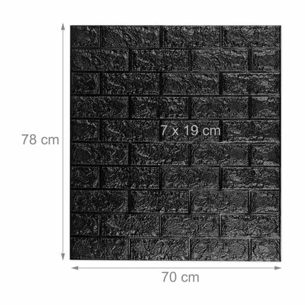 Wall decal set brick, self-adhesive