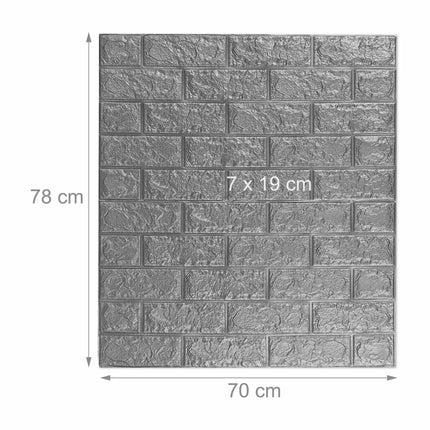 Wall decal set brick, self-adhesive