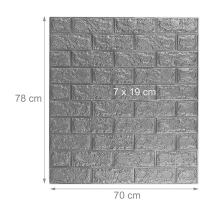 Wall decal set brick, self-adhesive