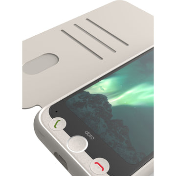 Wallet case Aurora A31 Bone-white