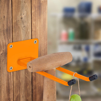 Wall hook made of resilient steel