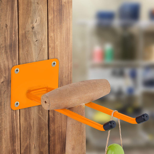Wall hook made of resilient steel