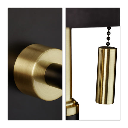 Wall lamp with fabric shade