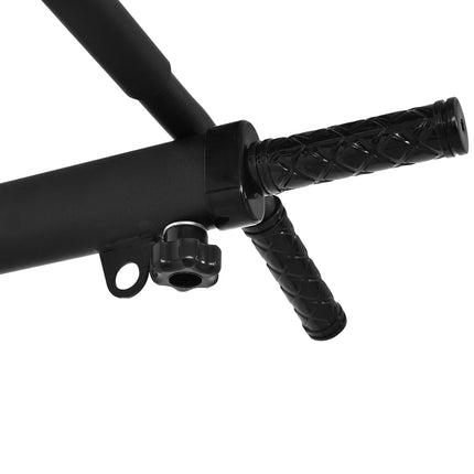 Wall-mounted Pull-Up Bar with loops for punching bag, steel
