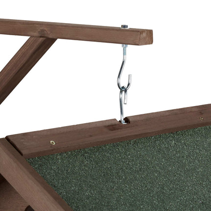 Wall-mounted bird table brown