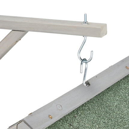 Wall-mounted bird table gray