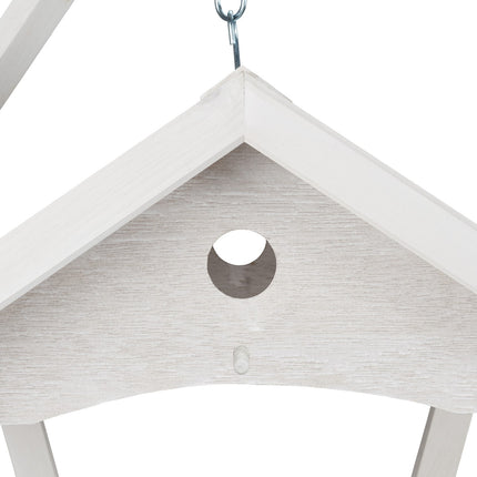 Wall-mounted bird table white