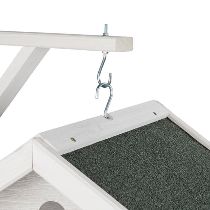 Wall-mounted bird table white