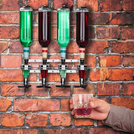 Wall-mounted bottle holder