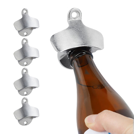 Wall mounted bottle opener - set of 5