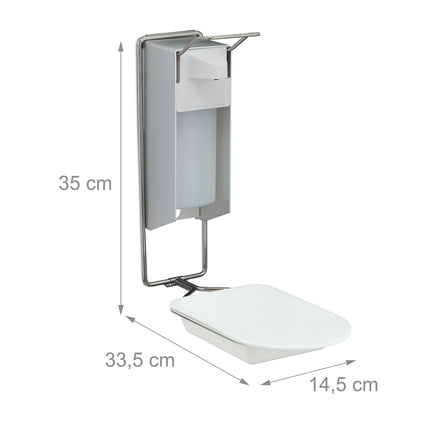 Wall-mounted hand sanitizer dispenser 500 ml