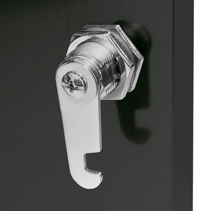 Wall-mounted mailbox black