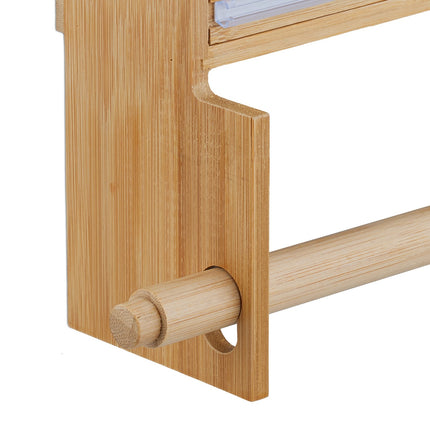 Wall-mounted roll holder
