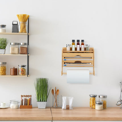 Wall-mounted roll holder