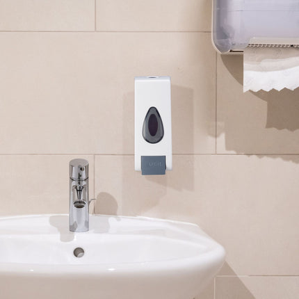 Wall-mounted soap pump