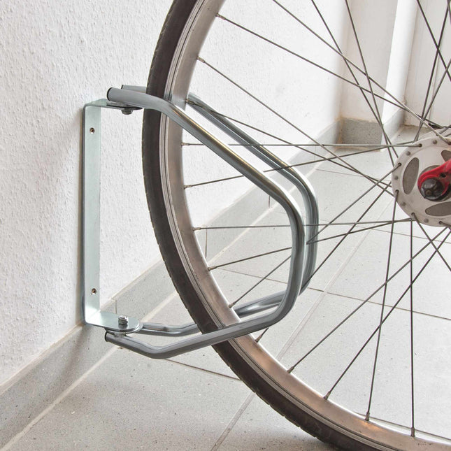 Wall-mounted swivel bike rack set