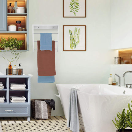 Wall-mounted towel rail