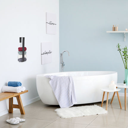 Wall-mounted towel rail
