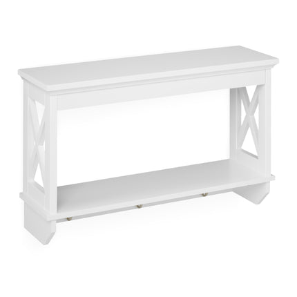 Wall shelf with 3 hooks