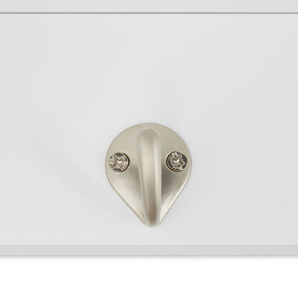 Wall shelf with 3 hooks