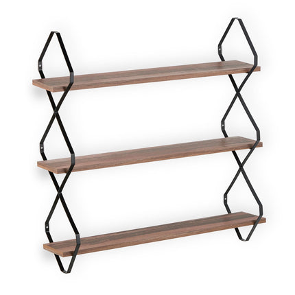 Wall shelf with 3 shelves