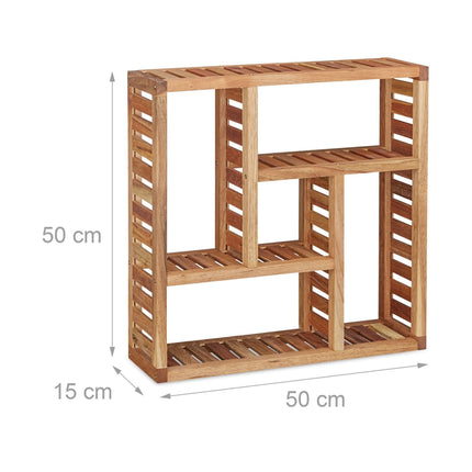 Wall shelf with 5 compartments