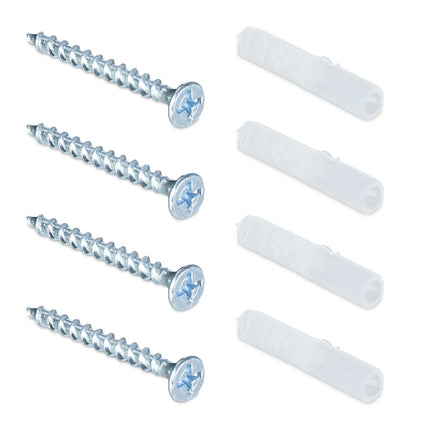 Wall shelf with 6 hooks