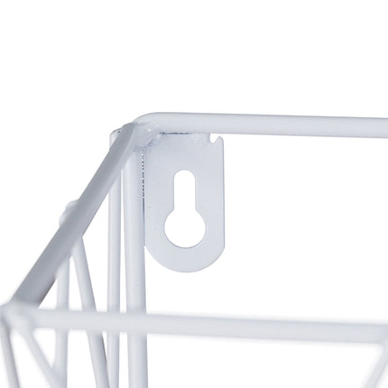 Wall shelf with hook strip