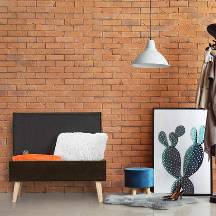 Wall shelf with hook strip