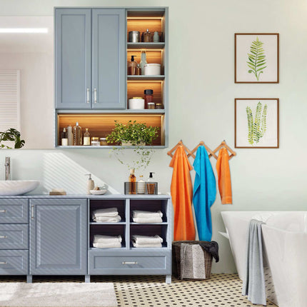 Wall shelf wood foldable