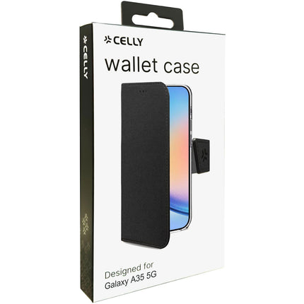 Wally Wallet Case Galaxy A35 5G Black