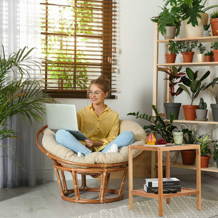 Walnut Coffee Table with Glass Top, Two Shelves