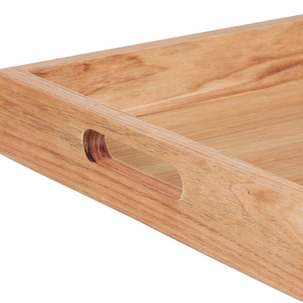 Walnut & MDF Serving Tray with Handles
