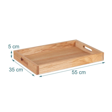 Walnut & MDF Serving Tray with Handles