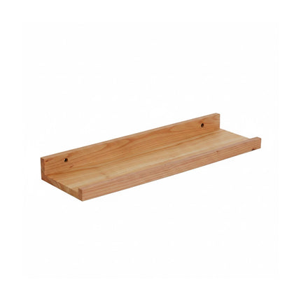 Walnut Wall Picture Ledge, Narrow Shelf With Lip